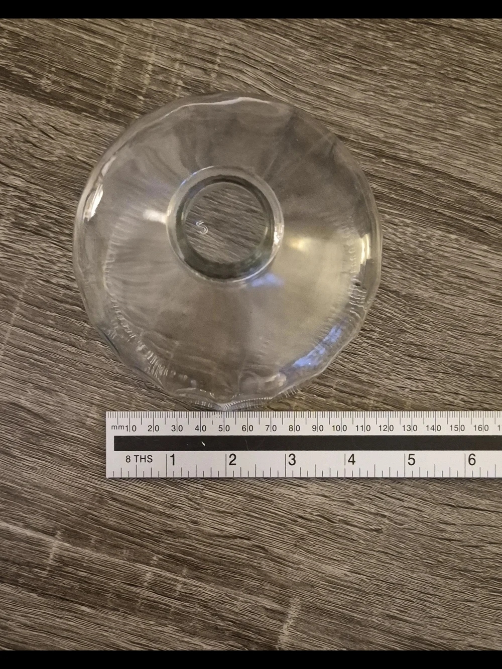 Clear Glass Ribbed Decorative Vase - Minimal Accent